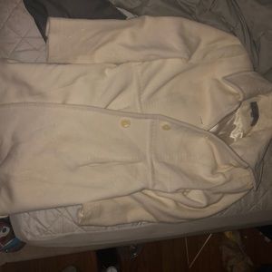 A white trench coat